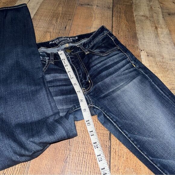 American Eagle AE Skinny Stretch Denim Jeans Jegging Womens 6 Reg 28 - Picture 7 of 12